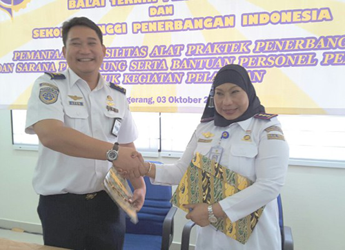 Tanda Tangani Nota Kesepahaman Sekolah Tinggi Penerbangan Indonesia (STPI) Curug dengan BTP